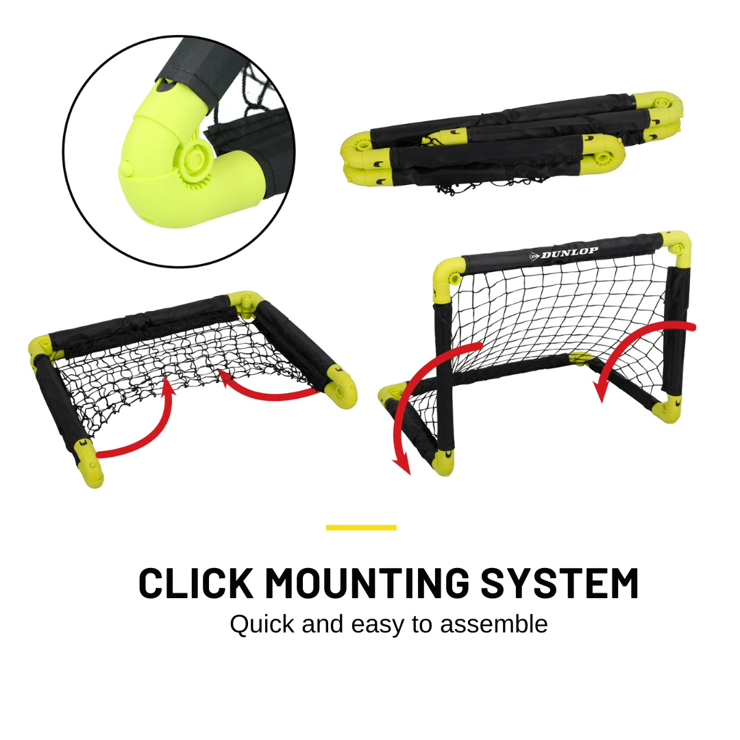 Dunlop 2 бр сгъваеми футболни врати 55x44x44 см