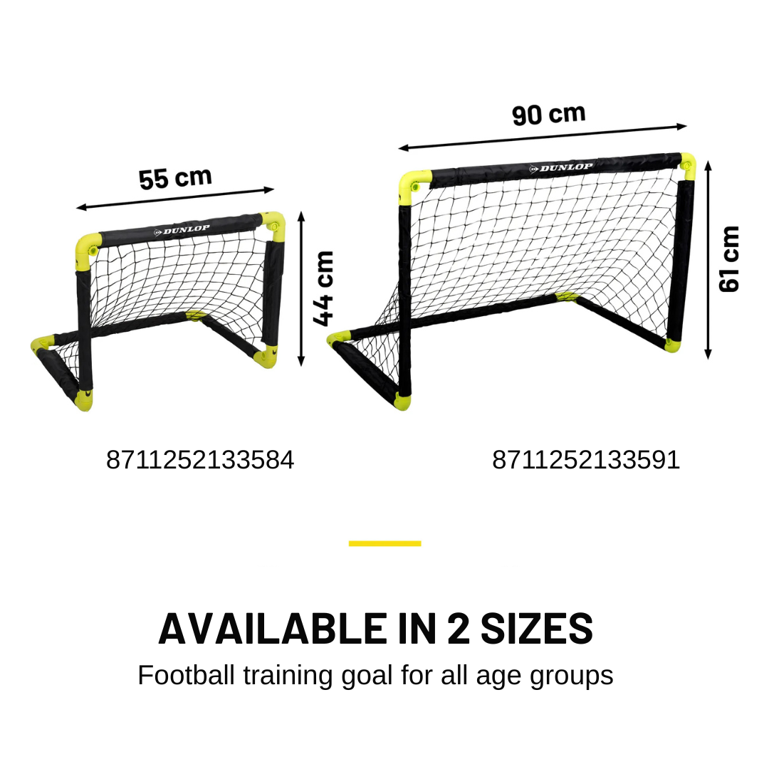 Dunlop 2 бр сгъваеми футболни врати 55x44x44 см