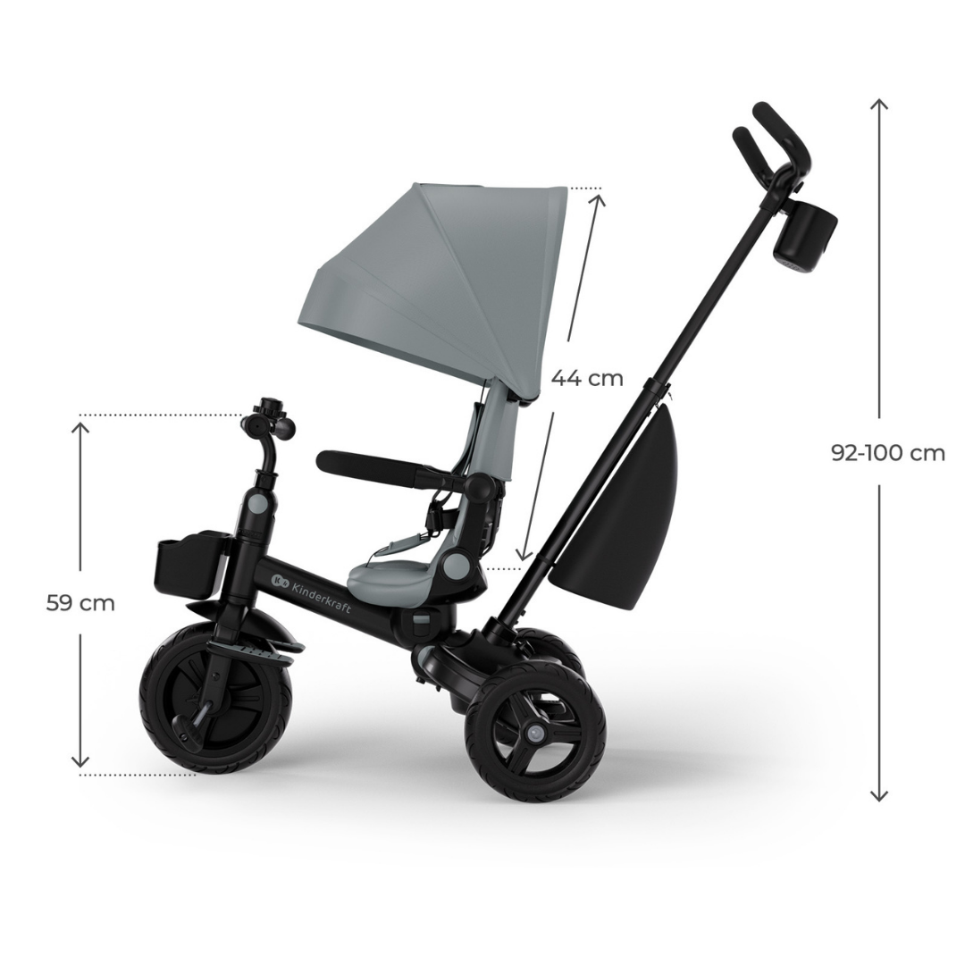 Kinderkraft AVEO 2 Plus триколка GREY