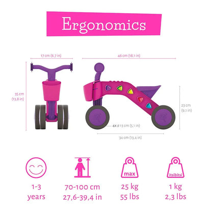 Chillafish ItsiBitsi Blocks CPIB02FUS четириколка FUCHSIA