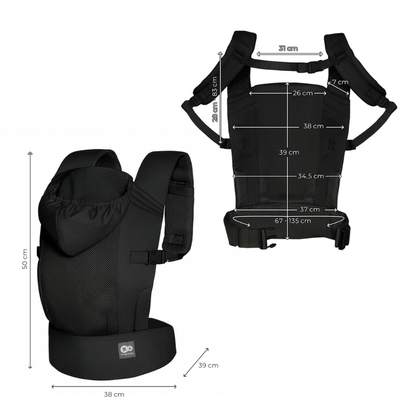 Kinderkraft CARRYBEE ергономична раница GREY