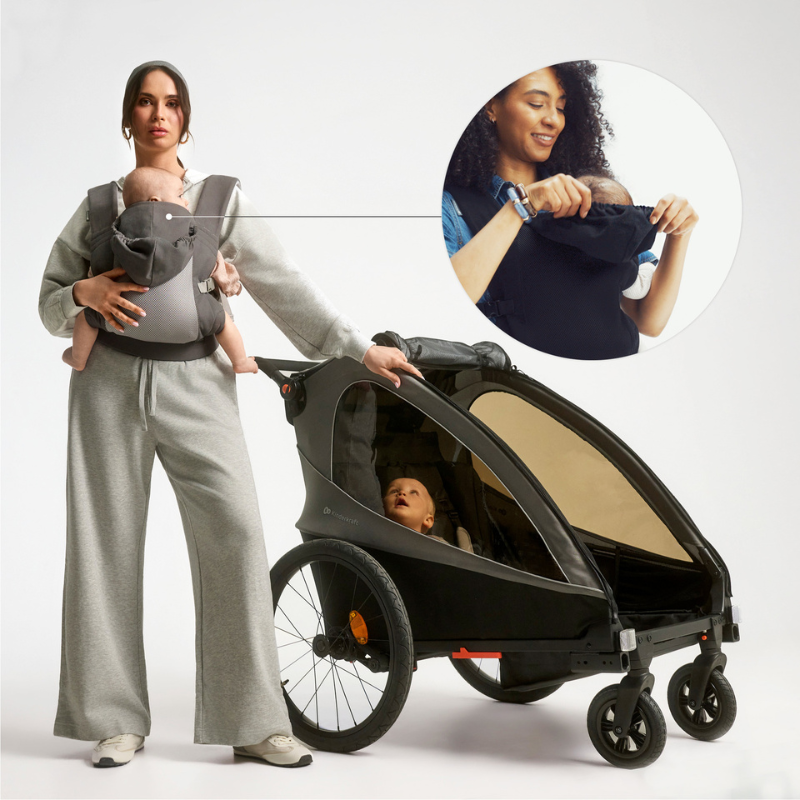 Kinderkraft CARRYBEE ергономична раница BLACK