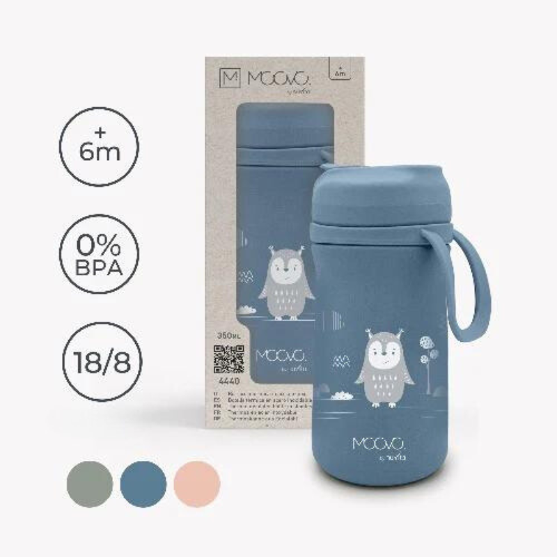 4441 Nuvita термос със сламка 500 ml Sage Green