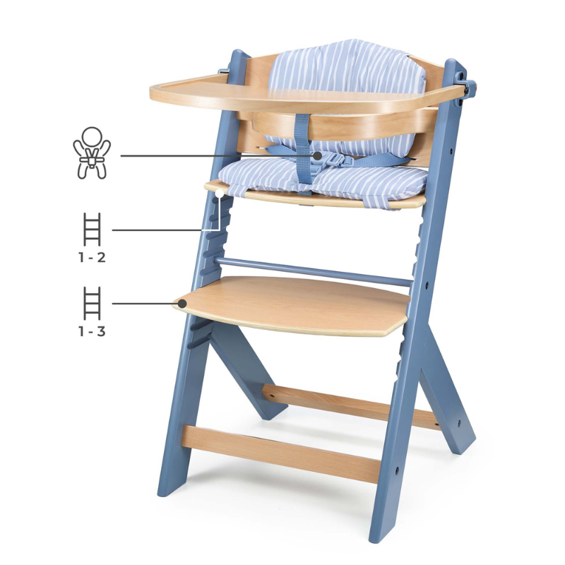 KinderKraft столче за хранене + възглавница ENOCK Nordic Breeze