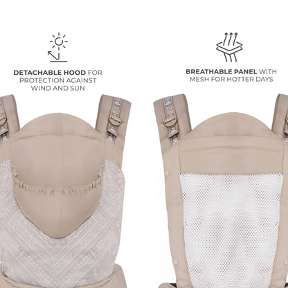 Kinderkraft HUGGY ергономична раница BIZUU dune whisper