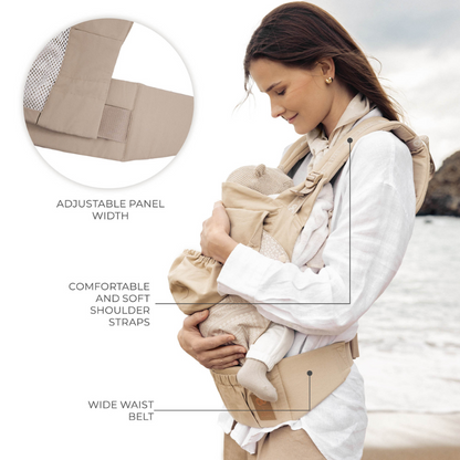 Kinderkraft HUGGY ергономична раница BIZUU dune whisper