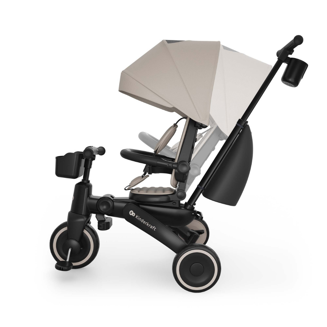 KinderKraft JAZZ 3 сгъваема триколка БЕЖОВА