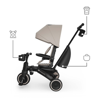 KinderKraft JAZZ 3 сгъваема триколка БЕЖОВА