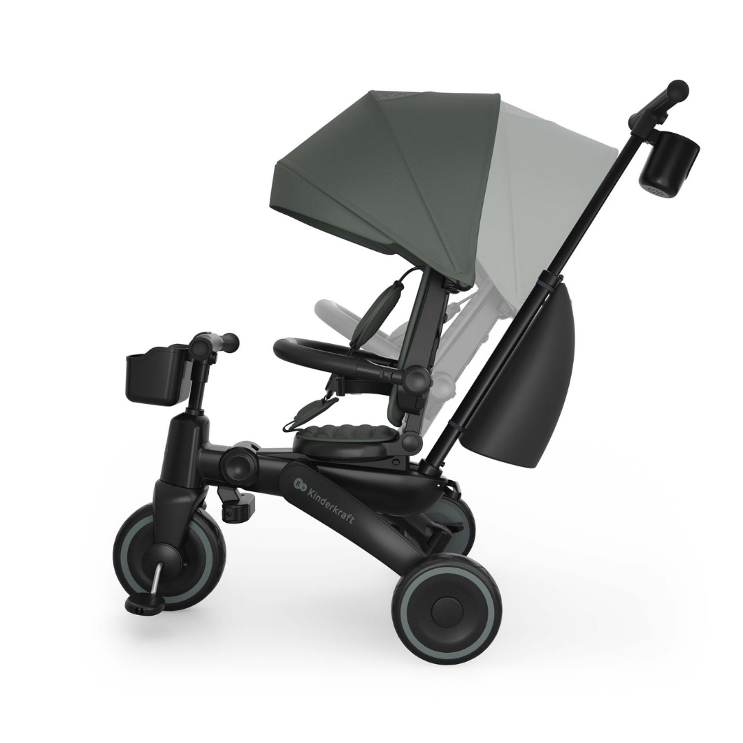 KinderKraft JAZZ 3 сгъваема триколка ЗЕЛЕНА
