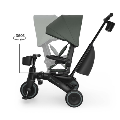 KinderKraft JAZZ 3 сгъваема триколка ЗЕЛЕНА