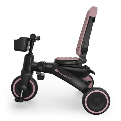 KinderKraft JAZZ 3 сгъваема триколка РОЗОВА