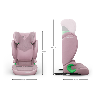 KinderKraft JUNIOR FIX 2 PLUS столче за кола PINK