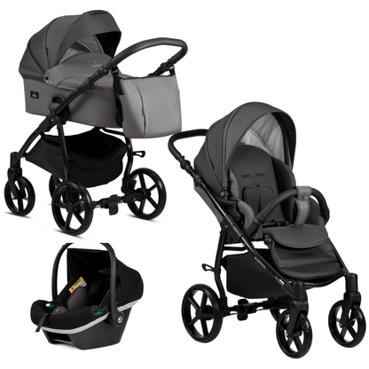 Buba KARINA Light 3в1 бебешка количка 202 dark grey