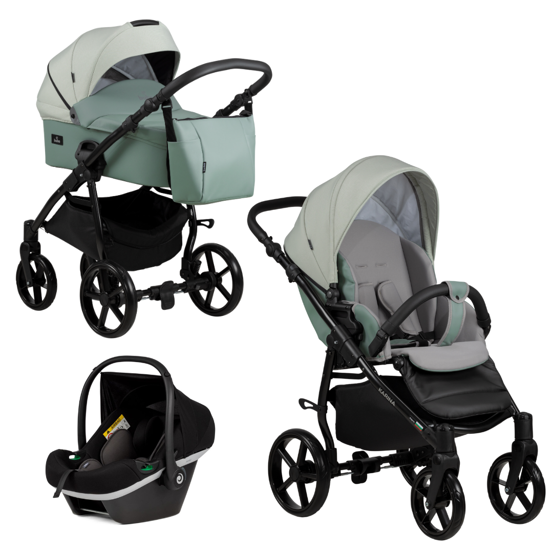 Buba KARINA Light 3в1 бебешка количка 204 light green