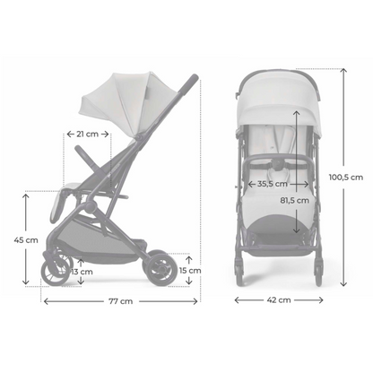 Kinderkraft INDY 3 бебешка количка URBAN GRAY