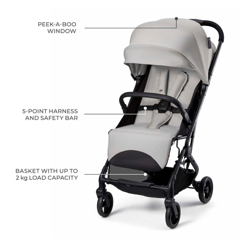 Kinderkraft INDY 3 бебешка количка URBAN GRAY