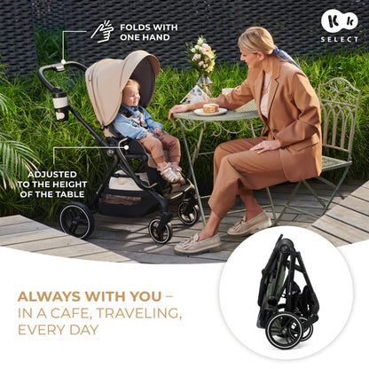 Kinderkraft YOXI бебешка количка 3в1 MYSTIC GREEN