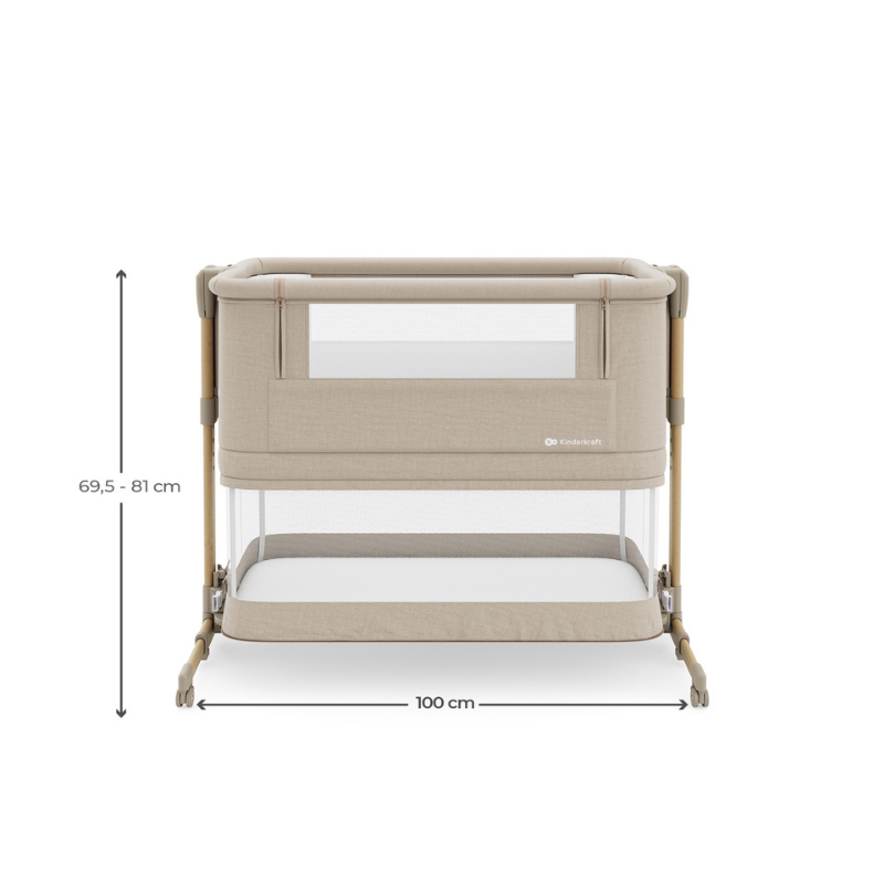 KinderKraft NESTE GROW 2 бебешка кошара BEIGE