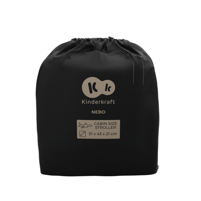 Kinderkraft NEBO бебешка количка MIDNIGHT BLACK