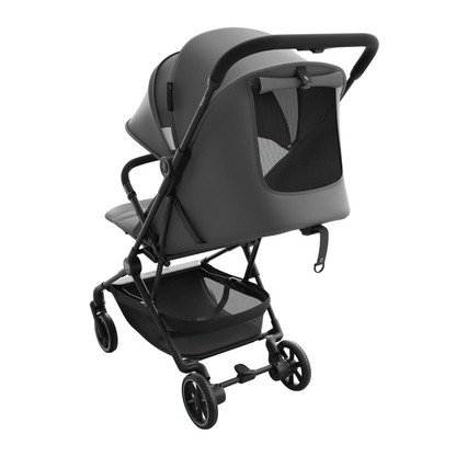 Kinderkraft NEBO бебешка количка PLATINUM GRAY