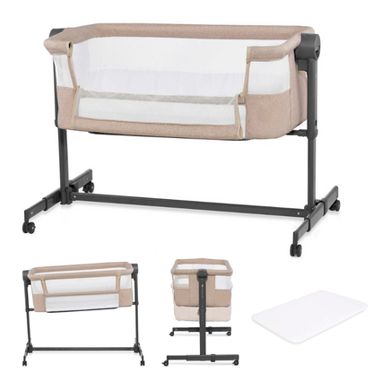 KinderKraft NESTEE UP 2 бебешка кошара BEIGE