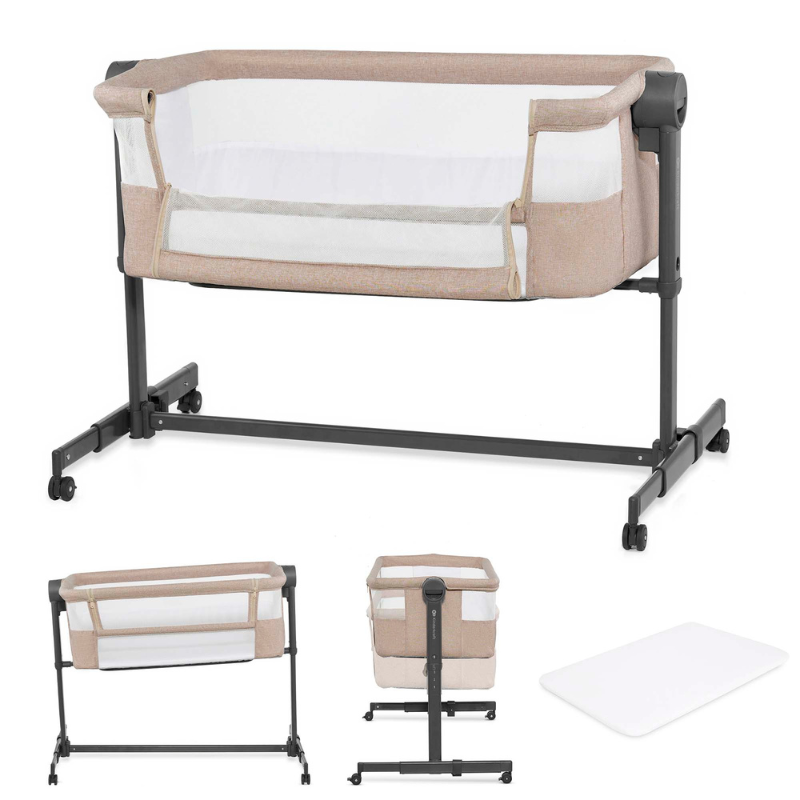 KinderKraft NESTEE UP 2 бебешка кошара BEIGE