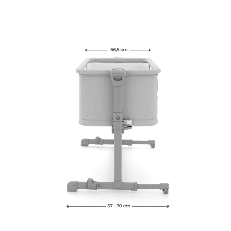 KinderKraft NESTE GROW 2 бебешка кошара LIGHT GREY
