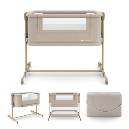 KinderKraft NESTE GROW 2 бебешка кошара BEIGE