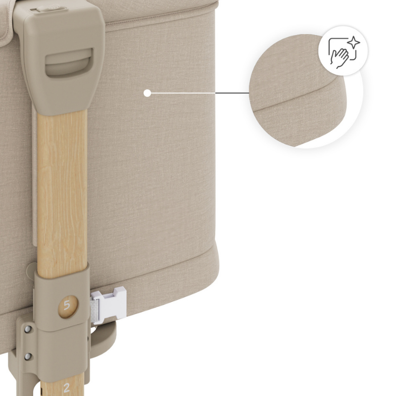 KinderKraft NESTE GROW 2 бебешка кошара BEIGE