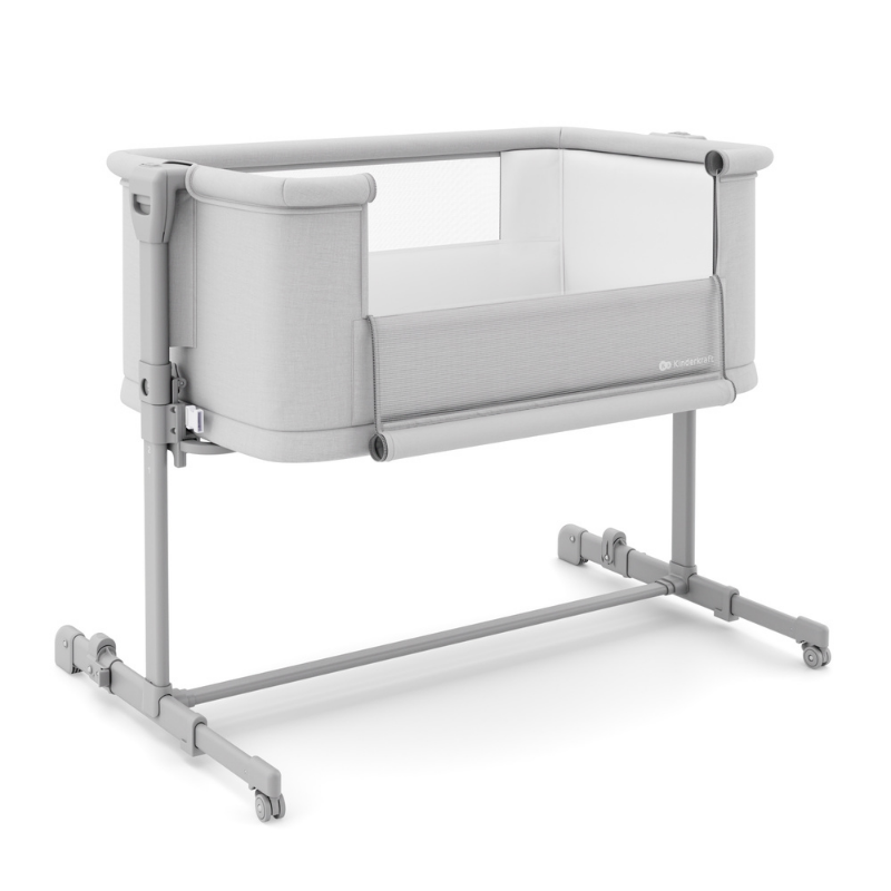 KinderKraft NESTE GROW 2 бебешка кошара LIGHT GREY