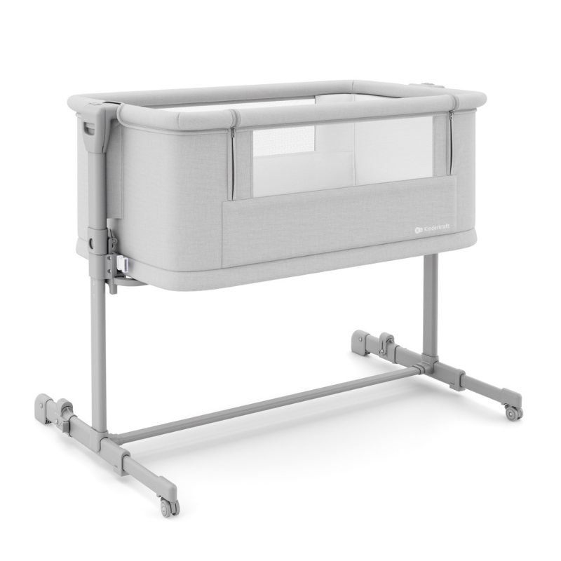 KinderKraft NESTE GROW 2 бебешка кошара LIGHT GREY