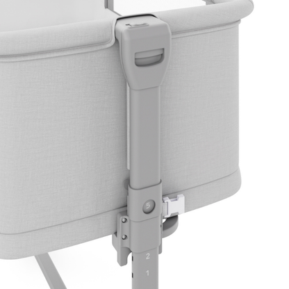 KinderKraft NESTE GROW 2 бебешка кошара LIGHT GREY