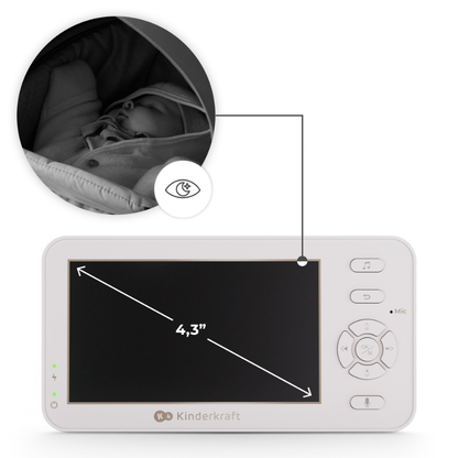 KinderKraft NITEEYE TRAVEL бебефон WHITE