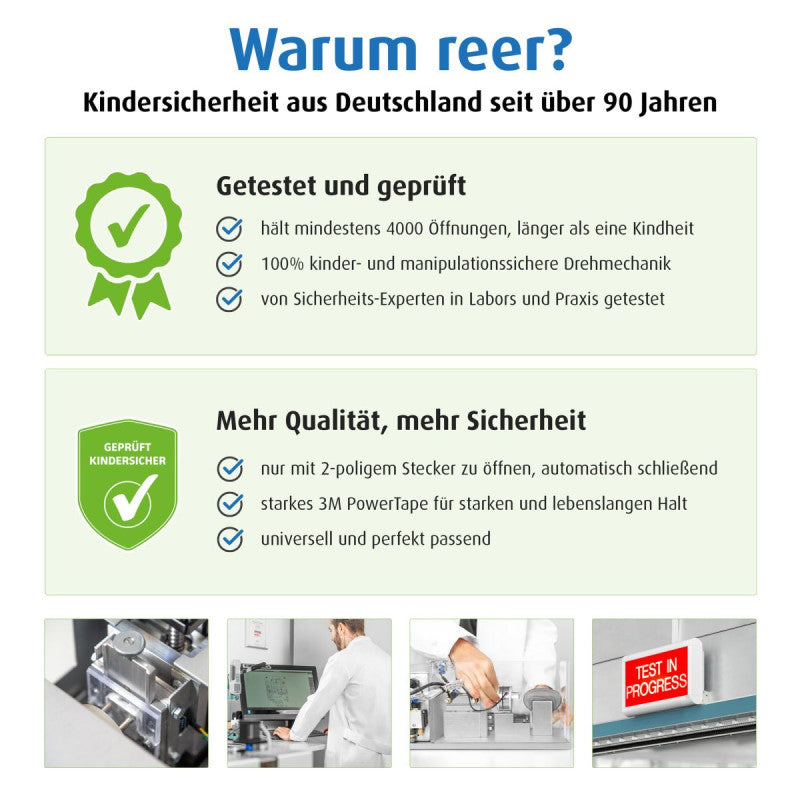 32030 Reer протектор за контакти 10 бр, бели