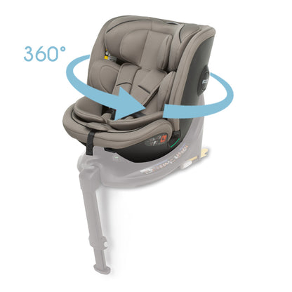 Комплект столче за кола Foppapedretti 3 в 1 Disk Grow i-Size + база Disk i-Size + столче Disk Infant i-Size Desert