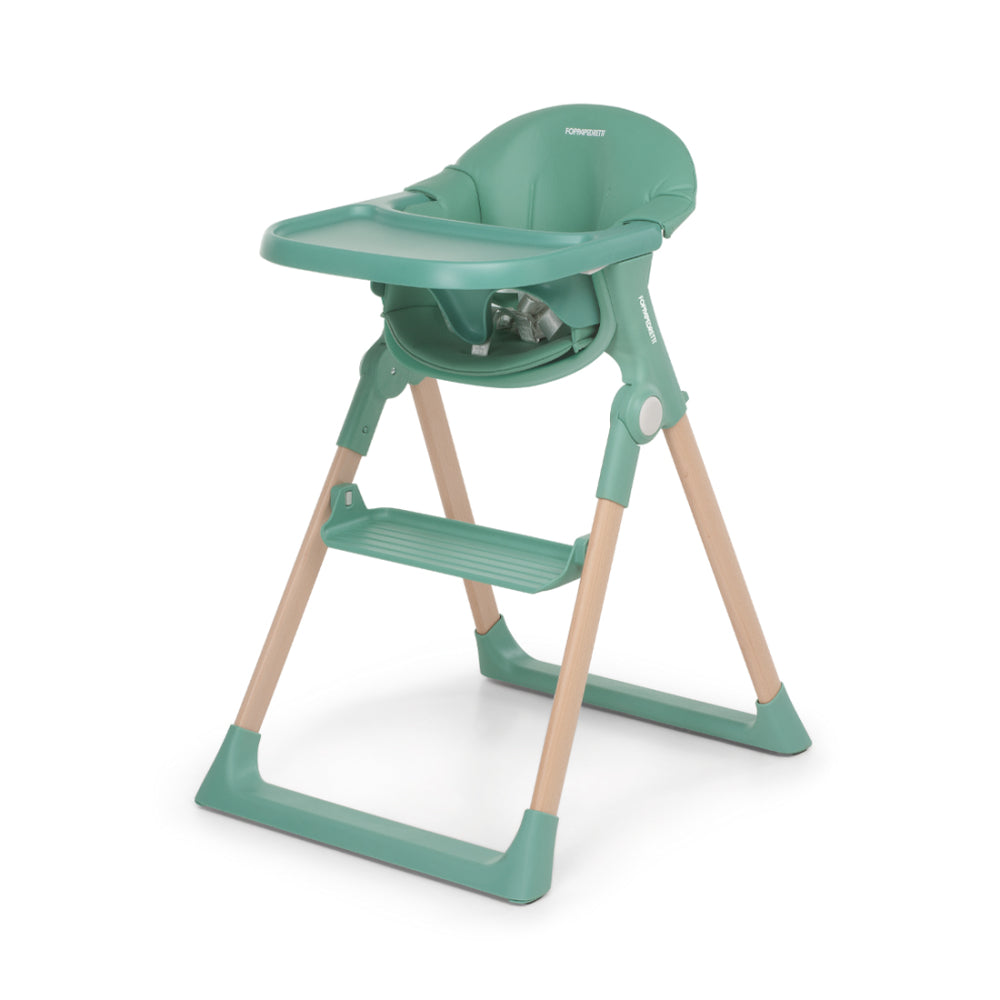 Foppapedretti-дървен стол за хранене Kidsmenu Green