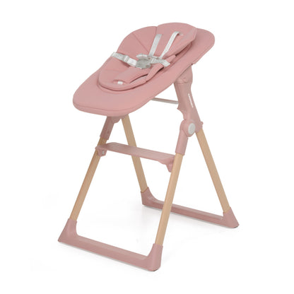 Foppapedretti-дървен стол за хранене Kidsmenu Pink