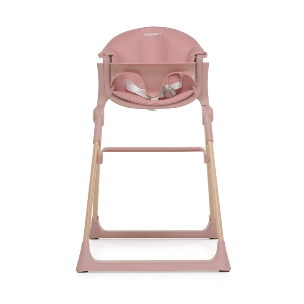 Foppapedretti-дървен стол за хранене Kidsmenu Pink