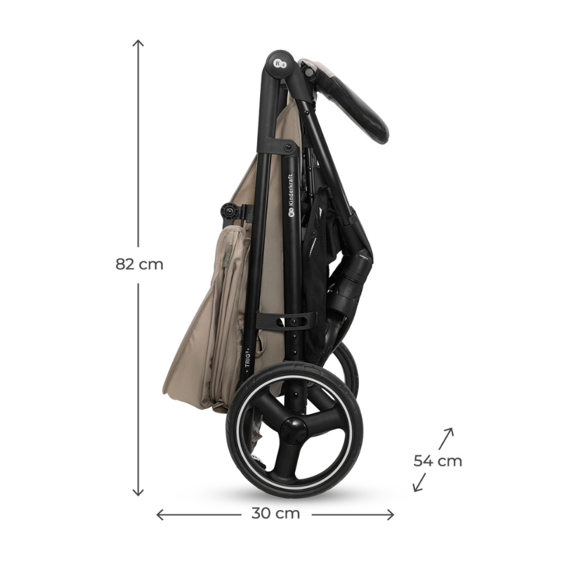 Kinderkraft TRIG 3 бебешка количка с табла STONE BEIGE