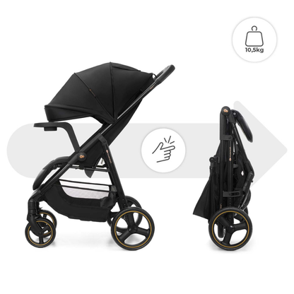 Kinderkraft TRIG 3 бебешка количка с табла ONYX BLACK