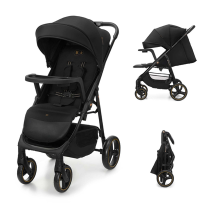 Kinderkraft TRIG 3 бебешка количка с табла ONYX BLACK