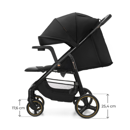 Kinderkraft TRIG 3 бебешка количка с табла ONYX BLACK