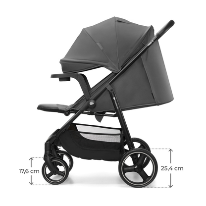 Kinderkraft TRIG 3 бебешка количка с табла GRANITE GREY